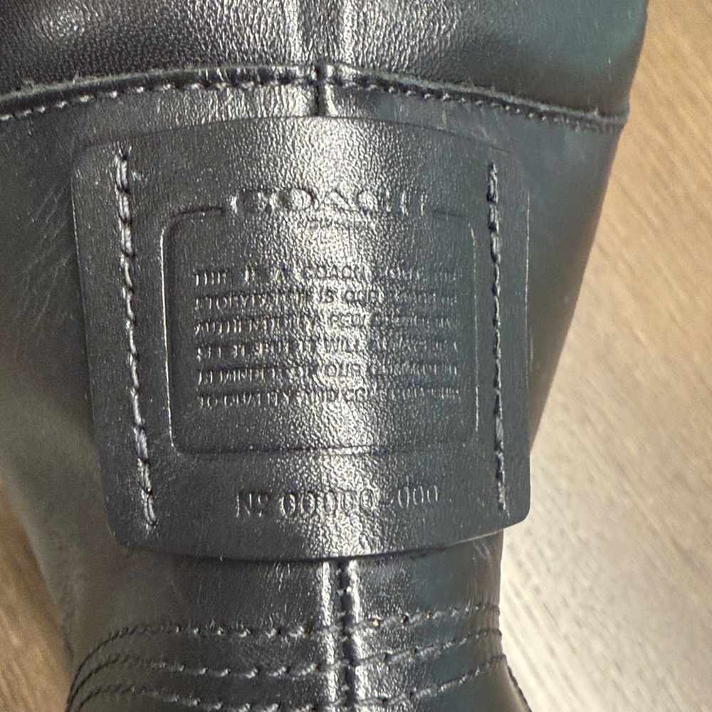 COACH Women’s Lorimer (G5293) Black Leather Ankle Boots Size 7.5 B - Picture 8 of 13